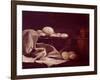 Still Life Showing Brie Cheese-Francois Bonvin-Framed Giclee Print