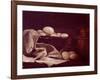 Still Life Showing Brie Cheese-Francois Bonvin-Framed Giclee Print