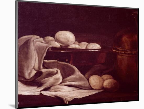 Still Life Showing Brie Cheese-Francois Bonvin-Mounted Giclee Print