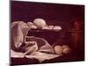 Still Life Showing Brie Cheese-Francois Bonvin-Mounted Giclee Print