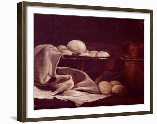 Still Life Showing Brie Cheese-Francois Bonvin-Framed Giclee Print