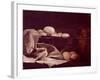 Still Life Showing Brie Cheese-Francois Bonvin-Framed Giclee Print