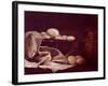 Still Life Showing Brie Cheese-Francois Bonvin-Framed Giclee Print