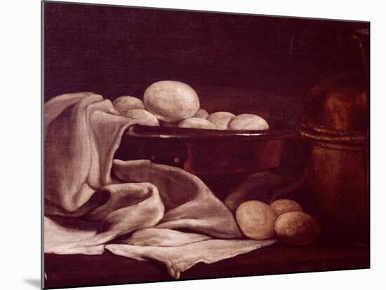 Still Life Showing Brie Cheese-Francois Bonvin-Mounted Giclee Print