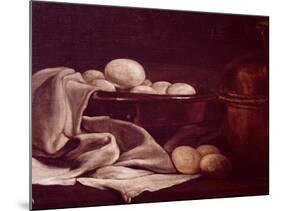 Still Life Showing Brie Cheese-Francois Bonvin-Mounted Giclee Print