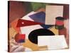 Still Life, Square on a White Background with a Black Disc-Roger de La Fresnaye-Stretched Canvas