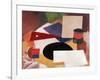 Still Life, Square on a White Background with a Black Disc-Roger de La Fresnaye-Framed Giclee Print