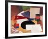 Still Life, Square on a White Background with a Black Disc-Roger de La Fresnaye-Framed Giclee Print