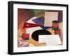 Still Life, Square on a White Background with a Black Disc-Roger de La Fresnaye-Framed Giclee Print