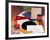 Still Life, Square on a White Background with a Black Disc-Roger de La Fresnaye-Framed Giclee Print