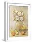 Still Life Study Flowers & Fruit II-Tim OToole-Framed Art Print