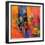 Still Life Table with Roses and Fruit-Peter Graham-Framed Giclee Print