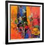 Still Life Table with Roses and Fruit-Peter Graham-Framed Giclee Print