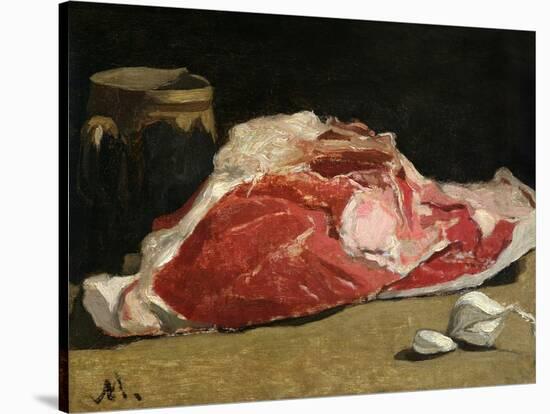 Still Life, the Joint of Meat, 1864-Claude Monet-Stretched Canvas