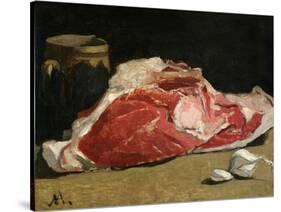 Still Life, the Joint of Meat, 1864-Claude Monet-Stretched Canvas