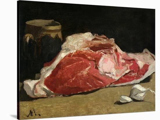 Still Life, the Joint of Meat, 1864-Claude Monet-Stretched Canvas