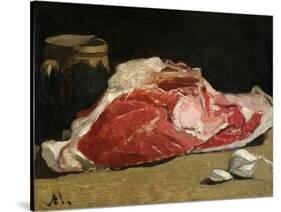 Still Life, the Joint of Meat, 1864-Claude Monet-Stretched Canvas