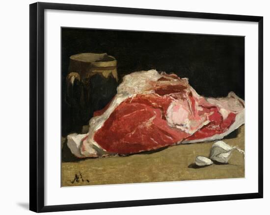 Still Life, the Joint of Meat, 1864-Claude Monet-Framed Giclee Print