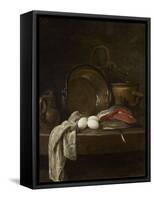 Still Life: the Kitchen Table, C.1755-56-Jean-Baptiste Simeon Chardin-Framed Stretched Canvas