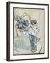 Still Life, Vase of Carnations, June 1890-Vincent van Gogh-Framed Giclee Print