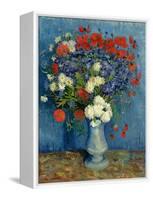 Still Life: Vase with Cornflowers and Poppies, 1887-Vincent van Gogh-Framed Stretched Canvas