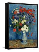 Still Life: Vase with Cornflowers and Poppies, 1887-Vincent van Gogh-Framed Stretched Canvas