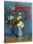 Still Life: Vase with Cornflowers and Poppies, 1887-Vincent van Gogh-Stretched Canvas