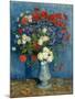 Still Life: Vase with Cornflowers and Poppies, 1887-Vincent van Gogh-Mounted Premium Giclee Print