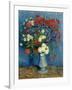 Still Life: Vase with Cornflowers and Poppies, 1887-Vincent van Gogh-Framed Giclee Print