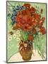 Still Life, Vase with Daisies and Poppies, 1890-null-Mounted Giclee Print