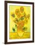 Still Life, Vase With Fifteen Sunflowers-Vincent van Gogh-Framed Art Print