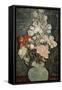 Still Life: Vase with Rose, Mallows-Vincent van Gogh-Framed Stretched Canvas