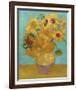 Still Life, Vase with Twelve Sunflowers, January 1889-Vincent Van Gogh-Framed Giclee Print