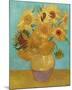 Still Life, Vase with Twelve Sunflowers, January 1889-Vincent Van Gogh-Mounted Giclee Print