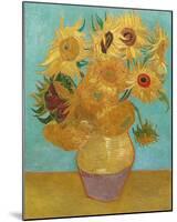 Still Life, Vase with Twelve Sunflowers, January 1889-Vincent Van Gogh-Mounted Giclee Print