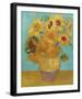 Still Life, Vase with Twelve Sunflowers, January 1889-Vincent Van Gogh-Framed Art Print