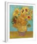 Still Life, Vase with Twelve Sunflowers, January 1889-Vincent Van Gogh-Framed Art Print