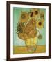 Still Life, Vase With Twelve Sunflowers-Vincent Van Gogh-Framed Giclee Print