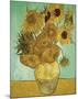 Still Life, Vase With Twelve Sunflowers-Vincent Van Gogh-Mounted Giclee Print