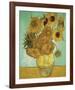 Still Life, Vase With Twelve Sunflowers-Vincent Van Gogh-Framed Giclee Print