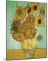 Still Life, Vase With Twelve Sunflowers-Vincent Van Gogh-Mounted Giclee Print