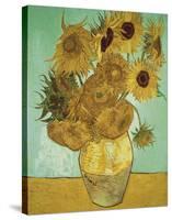 Still Life, Vase With Twelve Sunflowers-Vincent Van Gogh-Stretched Canvas