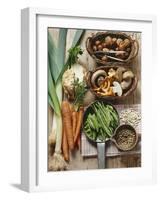 Still Life: Vegetables, Pulses, Mushrooms and Nuts-Eising Studio - Food Photo and Video-Framed Photographic Print