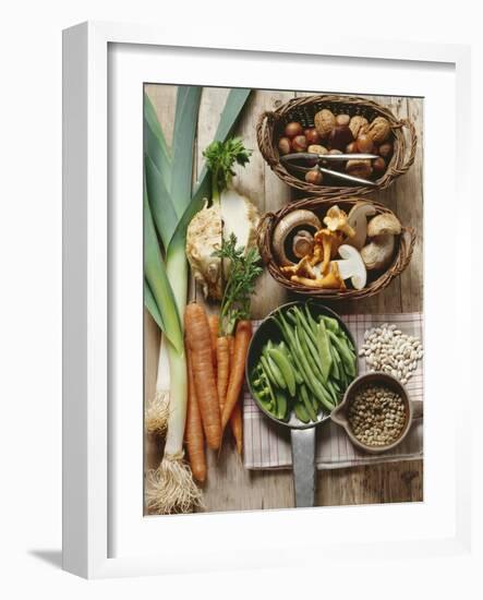 Still Life: Vegetables, Pulses, Mushrooms and Nuts-Eising Studio - Food Photo and Video-Framed Photographic Print