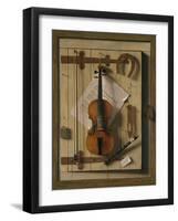 Still Life, Violin and Music, 1888-William Michael Harnett-Framed Giclee Print