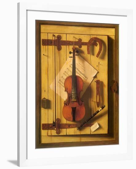 Still Life—Violin and Music, 1888-null-Framed Giclee Print