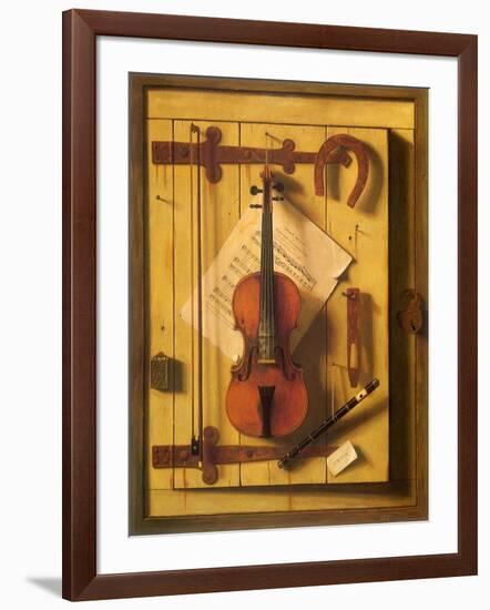 Still Life—Violin and Music, 1888-null-Framed Giclee Print