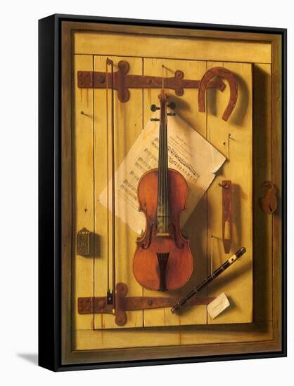 Still Life—Violin and Music, 1888-null-Framed Stretched Canvas