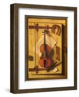 Still Life—Violin and Music, 1888-null-Framed Giclee Print