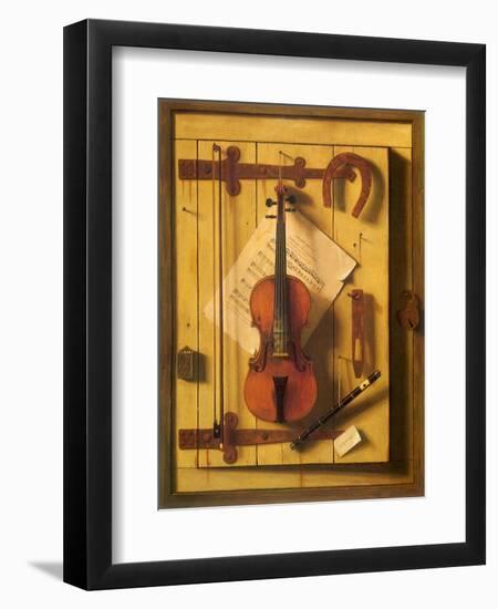 Still Life—Violin and Music, 1888-null-Framed Giclee Print